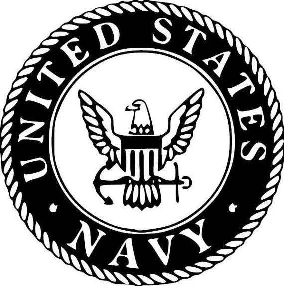 US Navy Logo Vinyl Decal | Etsy