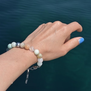 Bubble bracelet with gemstone - Perlenarmband aus Edelsteinen *Balance | VRNQ