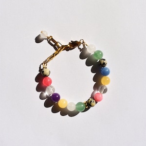 Pulsera de burbujas con piedra preciosa - pulsera de perlas de piedra preciosa *Camille | VRNQ