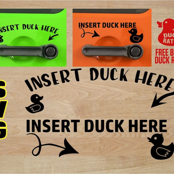 Insert Duck Decal for Playing Duck Tag SVG files for cutting,DIY Decal File for Offroad Vehicles, 4x4 decal