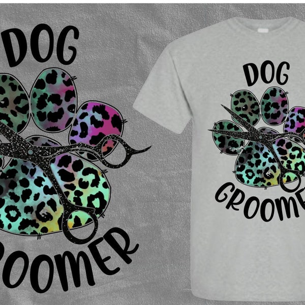 Dog Groomer PNG, Printable Sublimation Design,high resolution 300 dpi