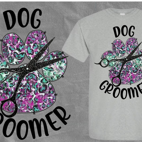 Dog Groomer PNG, Printable Sublimation Design,high resolution 300 dpi