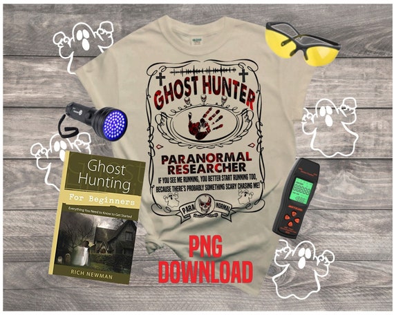 Paranormal Researcher Ghost Hunter PNG File download only, Paranormal Investigator, Ghost Hunter,Medium psychic Paranormal
