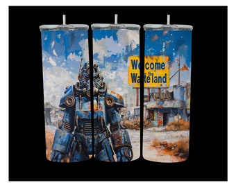 wasteland Brotherhood, perfect for tumblers, shirts and more, Digital Art Vibrant super high quality