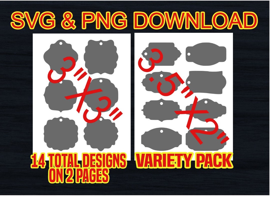 Diy Hang Tag Template Digital Tag 8X11 Design Your Own Diy Tags Svg,png ...