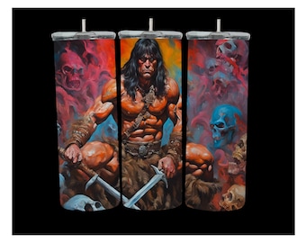 Barbarian PNG JPG perfect for tumblers and shirts, DND