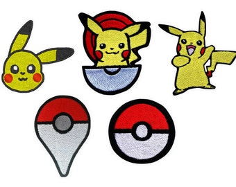 Pokemon GO Patches Embroidered Iron-on Badges Costume Cosplay Game Movie Patch Pokemon GO Patches Embroidered Iron-on Badges Costume Cosplay Game Movie Patch