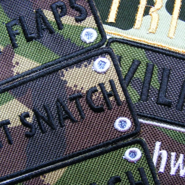 Personalized Name Embroidered Camouflage Patches for Jackets Customized Iron On Patch Badge USMC Tactical Patches for Jeans Applique DIY