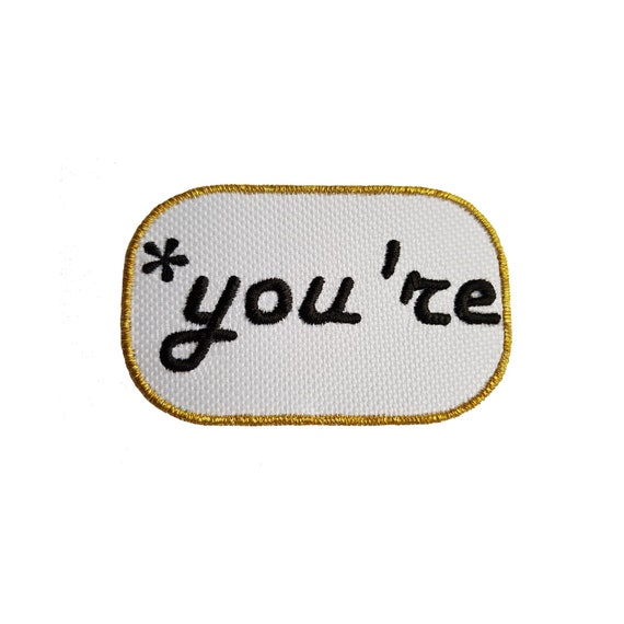 Words Embroidered Patches On Clothes Slogan Clothes Patches With Iron Punk  Patch Iron-On Patches For