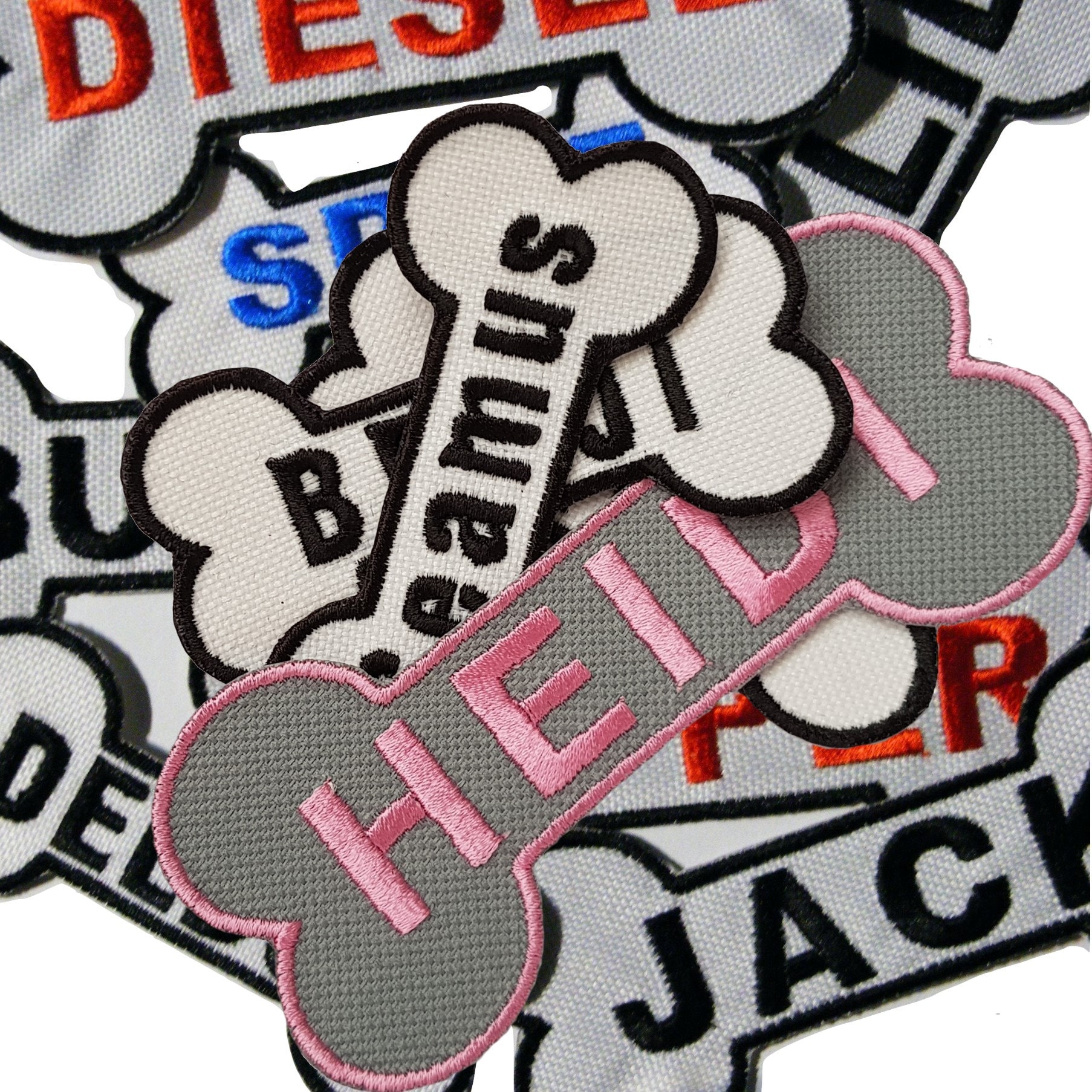 Personalized Name Embroidered Iron on Dog Patch Pet Tags Etsy UK