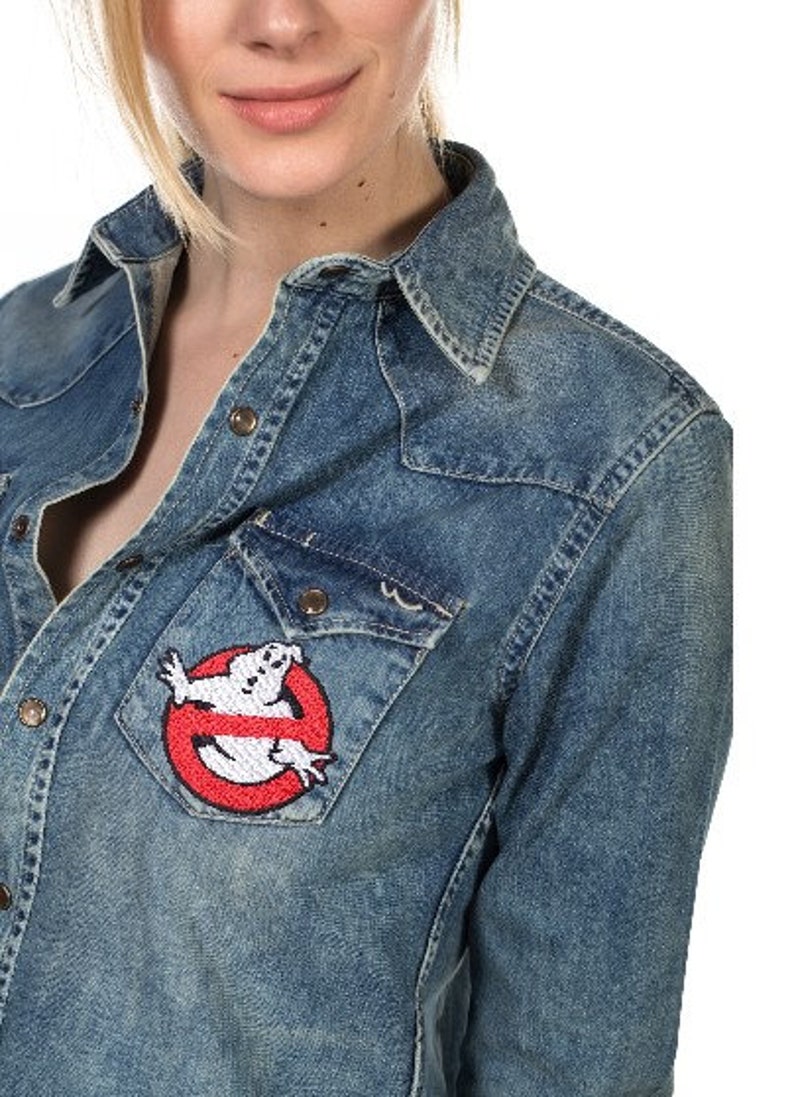 Embroider Custom Patch for Ghostbuster Costume Party Fancy Dress Iron