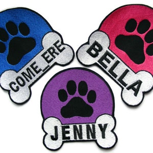 Personalized Patch Name Embroidered Iron On Badge Harness Patch Custom Dog Applique Tag Customized Patch Service Dog Patch Dog Vest Name