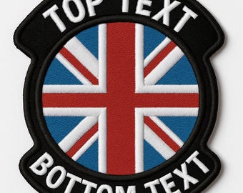 Bandera redonda personalizada con nombre bordado: Bandera táctica moral con parche de velcro