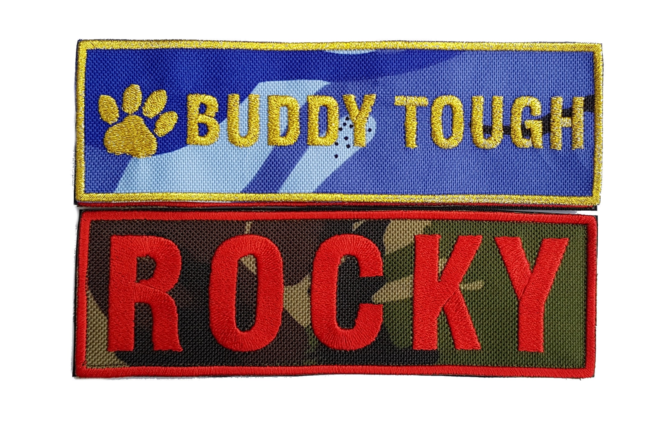 2 Personalised Belababy Dog Harness Patch Name Embroidered Camouflage Patches Fastener Hook Embroidered Dog Patch Pet Badge Custom Dog Vest