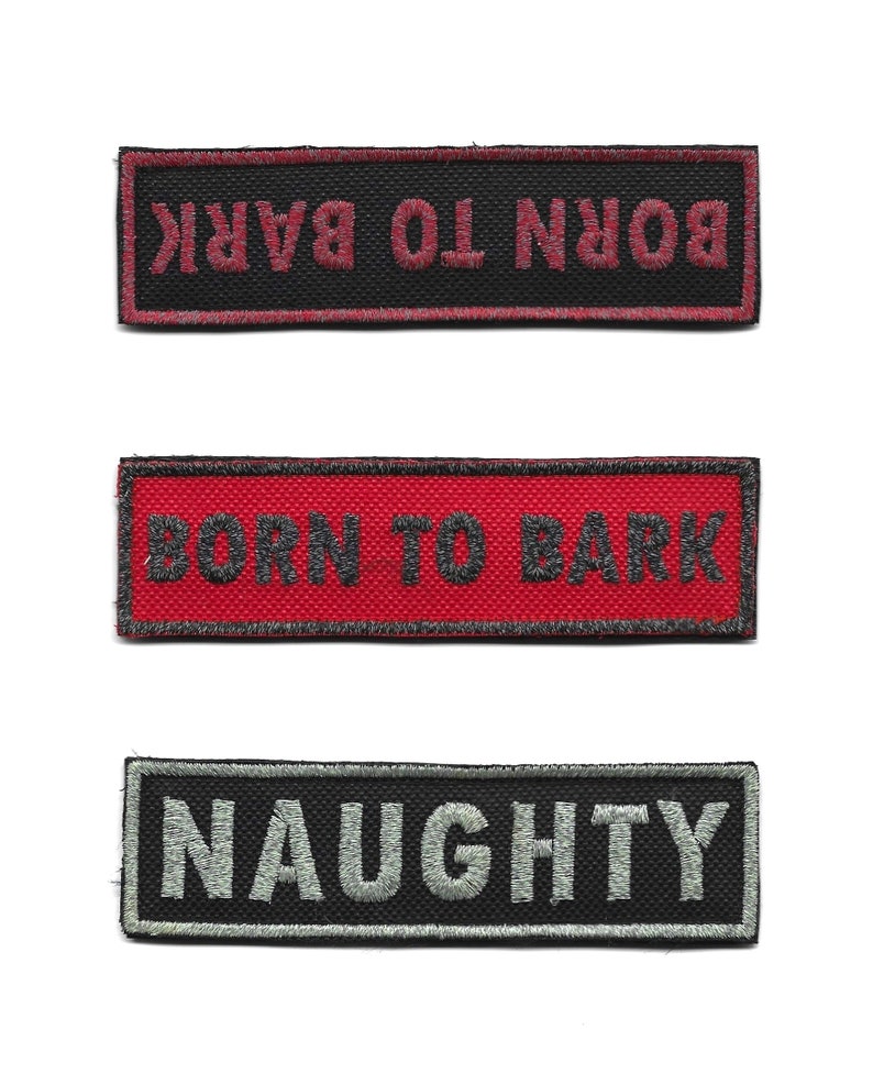 Two Personalised Dog K9 Harness Patch Name Embroidered Etsy