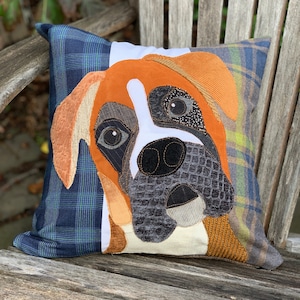 Boxer Dog Pillow, Pet Pillow, Dog Decor, Dog Lover Gift