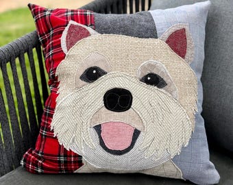 Terrier Dog Pillow Cover, Dog Home Decor, Dog Lover Gift