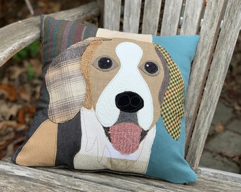 Beagle Pillow Cover, Pet Pillow, Dog Decor, Dog Lover Gift