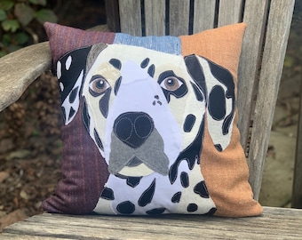 Dalmatian Dog Pillow, Pet Pillow, Dog Decor, Dog Lover Gift, Cushion Cover