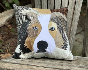 Australian Shepherd Dog Pillow, Pet Pillow, Dog Decor, Dog Lover Gift, Cushion Cover