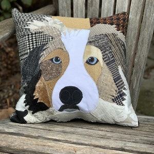 Australian Shepherd Dog Pillow, Pet Pillow, Dog Decor, Dog Lover Gift, Cushion Cover image 2