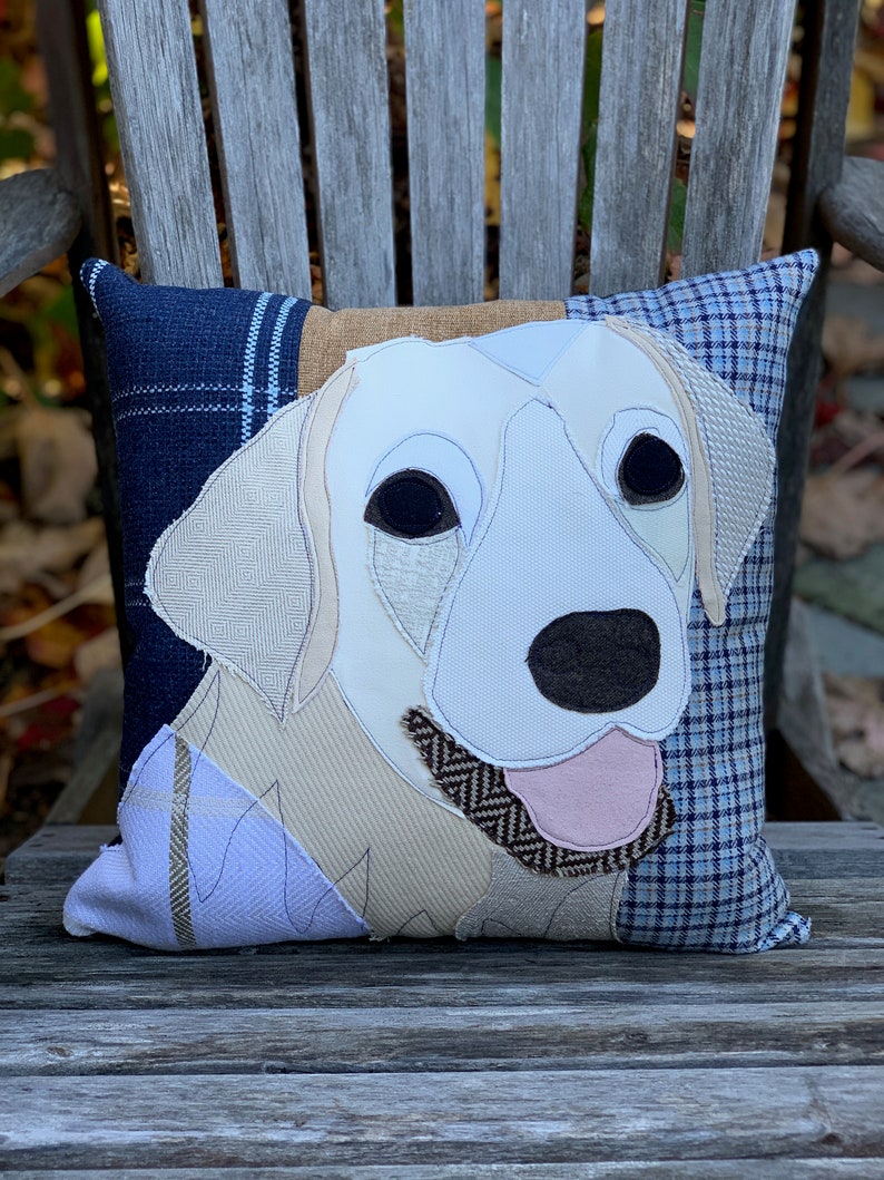 White Labrador Dog Pillow Pet Pillow Dog Decor Dog Lover