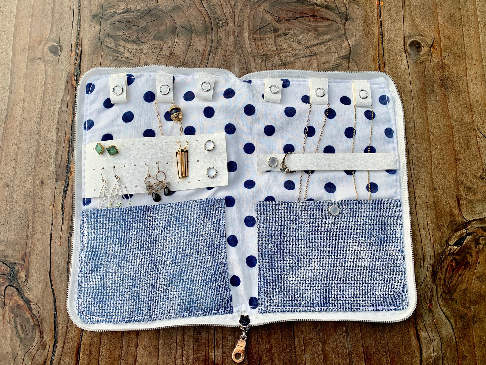 Travel Jewelry Case With Makeup Case Travel Bag Set With Etsy