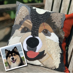 Australian Shepherd Dog Pillow, Pet Pillow, Dog Decor, Dog Lover Gift, Cushion Cover image 6