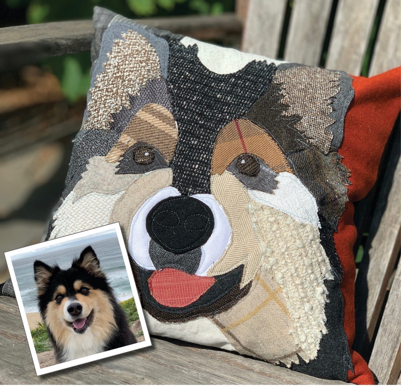 Australian Shepherd Dog Pillow, Pet Pillow, Dog Decor, Dog Lover Gift, Cushion Cover image 6