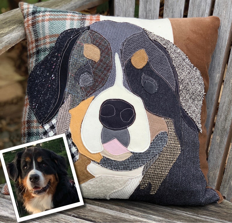 Custom Dog Pillow, Personalized Pet Portrait, Pet Memorial, Pet Loss Gift, Dog Lovers Gift, Dog Mom Gift, Pet Sympathy Gift image 7