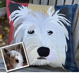 Custom Dog Pillow, Personalized Pet Portrait, Pet Memorial, Pet Loss Gift, Dog Lovers Gift, Dog Mom Gift, Pet Sympathy Gift image 4