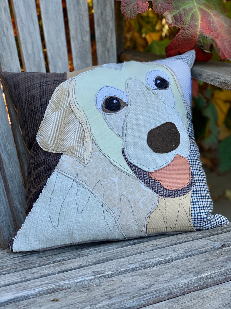 White Labrador Dog Pillow Pet Pillow Dog Decor Dog Lover Etsy