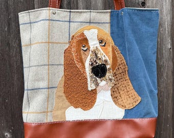 Basset Hound Dog Tote Bag