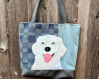 White Labrador Retriever Dog Tote Bag