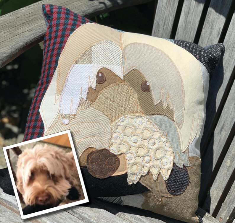 Custom Dog Pillow, Personalized Pet Portrait, Pet Memorial, Pet Loss Gift, Dog Lovers Gift, Dog Mom Gift, Pet Sympathy Gift image 8