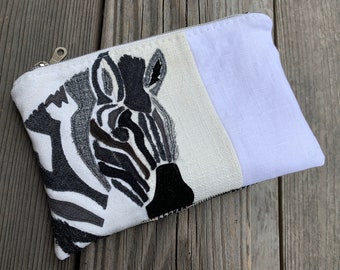 Zebra Purse, Travel Bag, Animal Lover Gift, Zebra Art