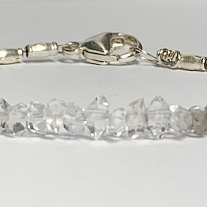 Labradorite and Herkimer Diamond Bracelet- Karen Hill Tribe Silver- Grade A gems- Sundance Style- Modern Boutique Layering Designer Jewelry