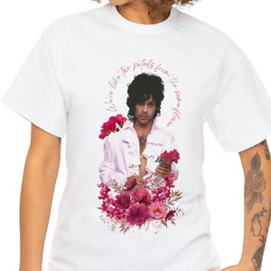 Prince Fan Gift, Prince, Prince Shirt, Prince tee, Prince floreale, t floreale, Prince design, Prince preferito, Prince Memorial, RIP Prince