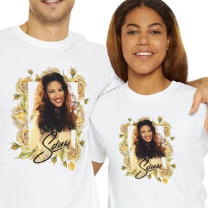Selena Unisex Heavy Cotton Tee, Selena Fan, Selena Quintanilla Perez, Selena Forever, Memorial, Selena Memory, Musical Tee, Music Fan, Roses