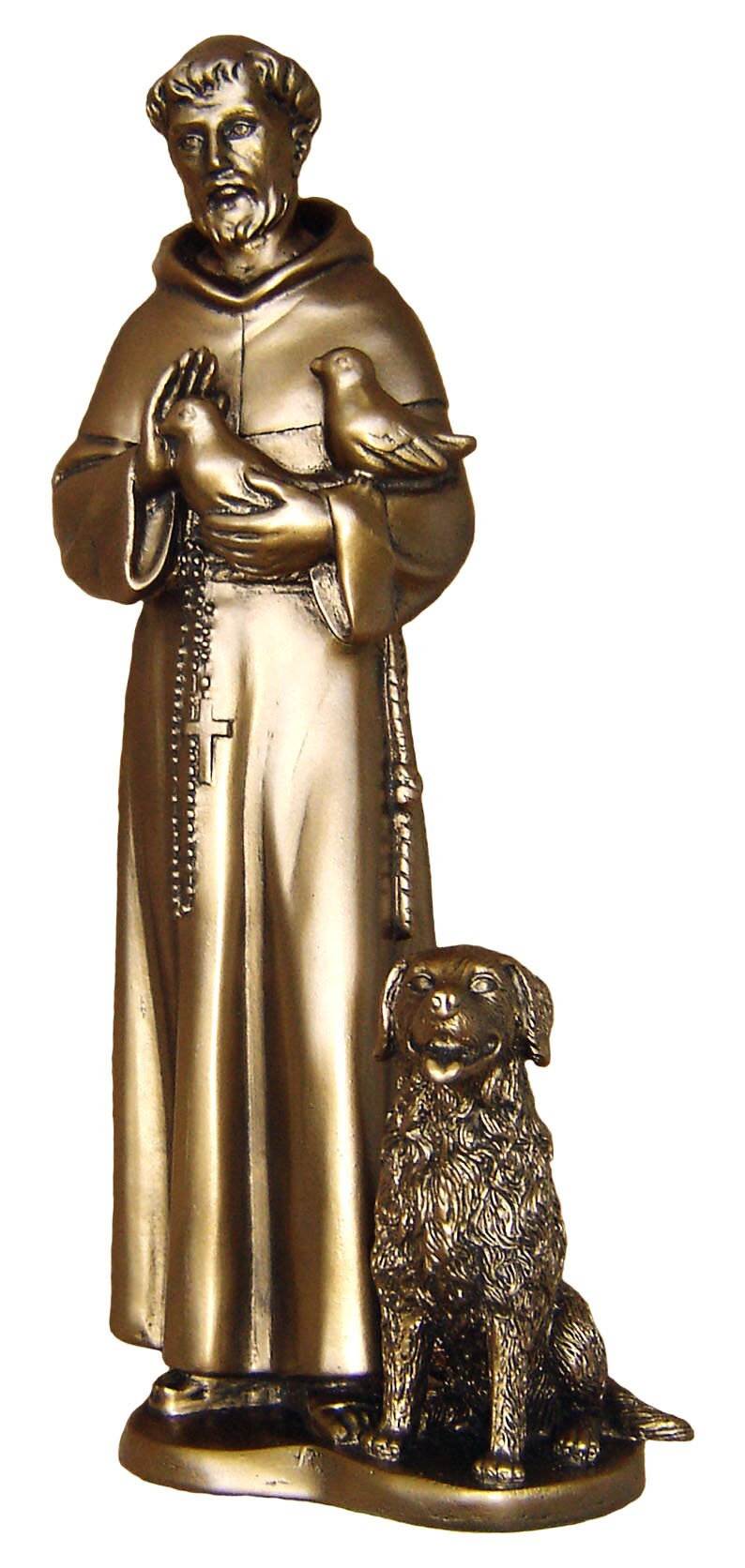 St. Francis of Assisi Statue with dog Etsy