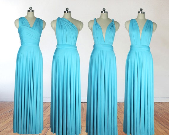 turquoise infinity dress