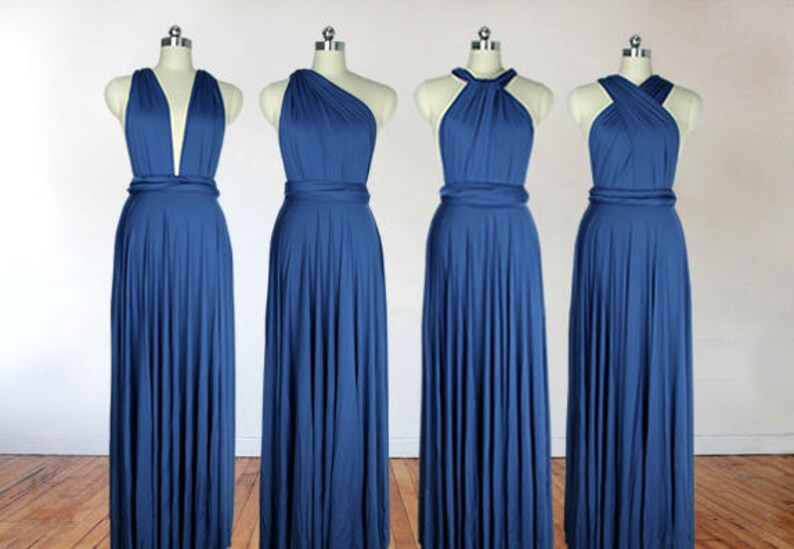 navy infinity bridesmaid dress