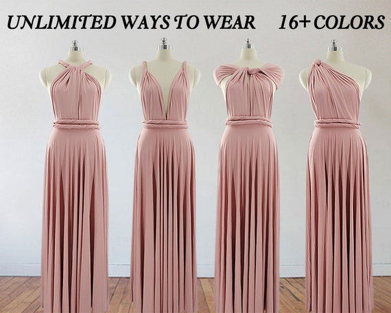 light pink bridesmaid dresses long