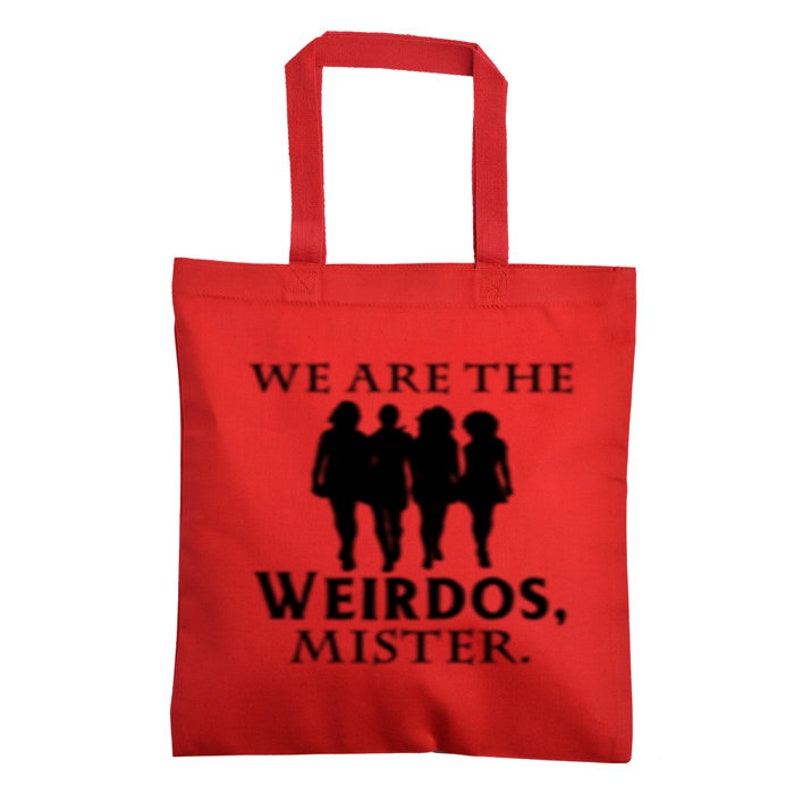 We are the Weirdos Mister The Craft Horror Canvas Tote Bag Market Pouch Grocery Reusable Halloween Merch Massacre Christmas