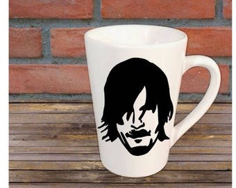 Daryl The Walking Dead Horror Halloween Mug Coffee Cup Gift Home Decor Kitchen Bar Gift for Her Him Any Color Personalized Custom