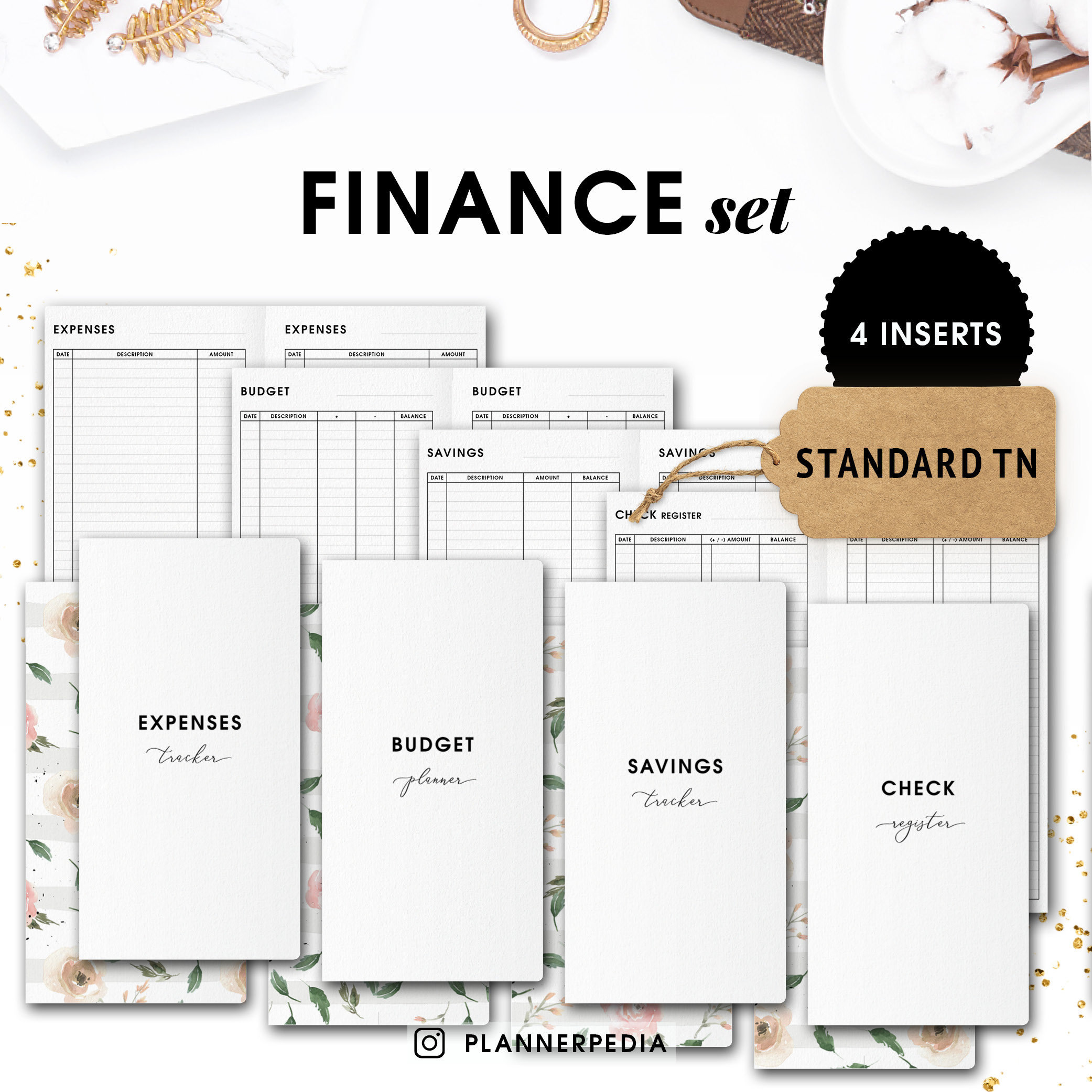 Paper tn pocket inserts, travelers notebook, field notes savings