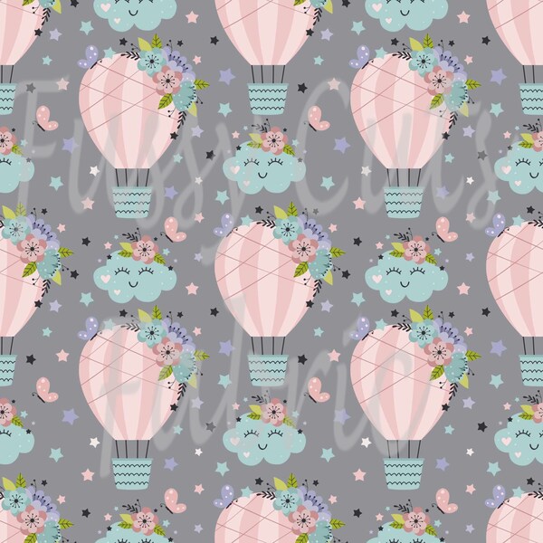 Hot Air Balloon Fabric Fabric Etsy