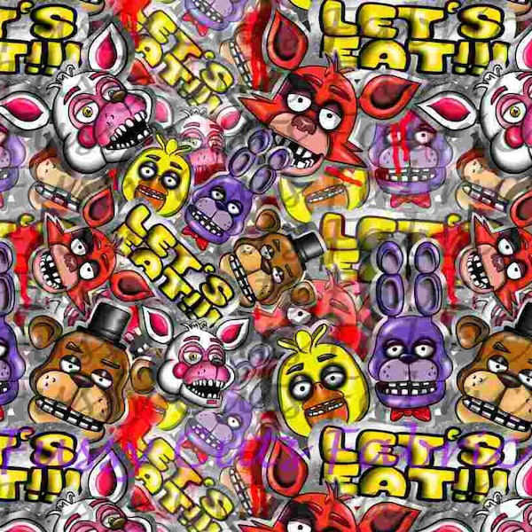 Five Nights At Freddy's Fabric By The Yard