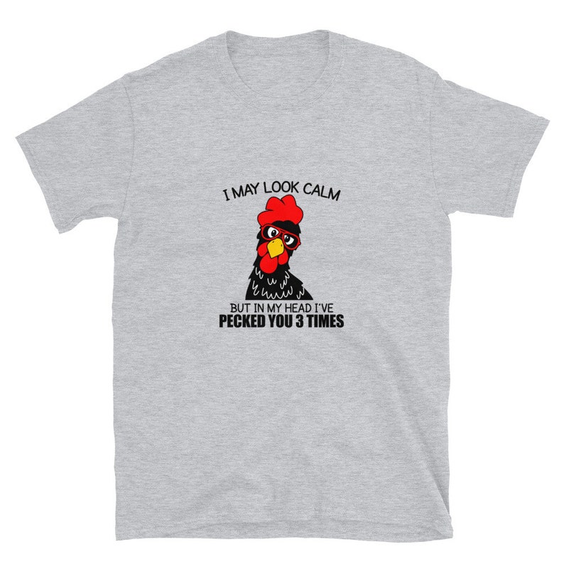 Funny Chicken T shirt Short-Sleeve Unisex T-Shirt | Etsy