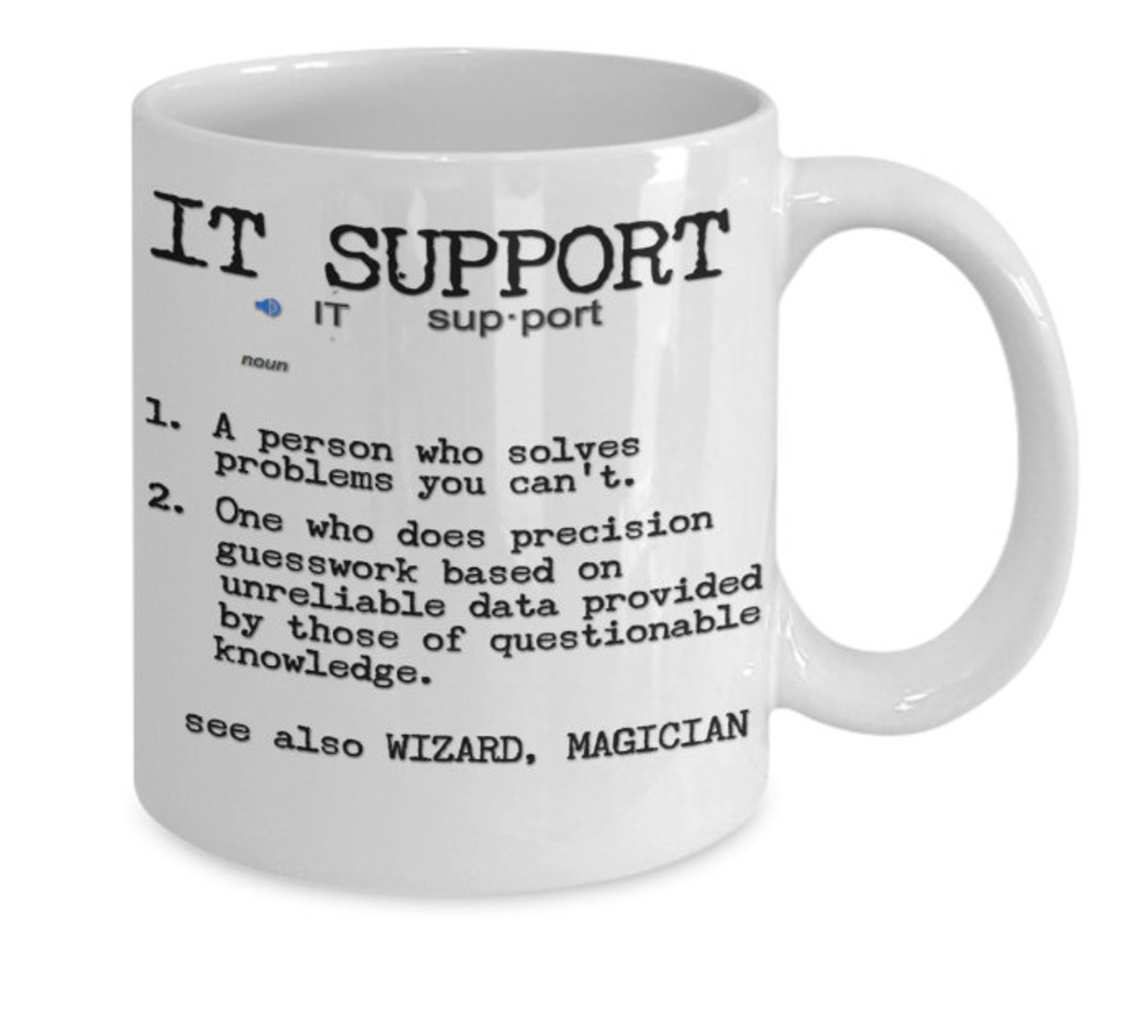 IT Support Information Technology Gift Mug Funny office mug Etsy